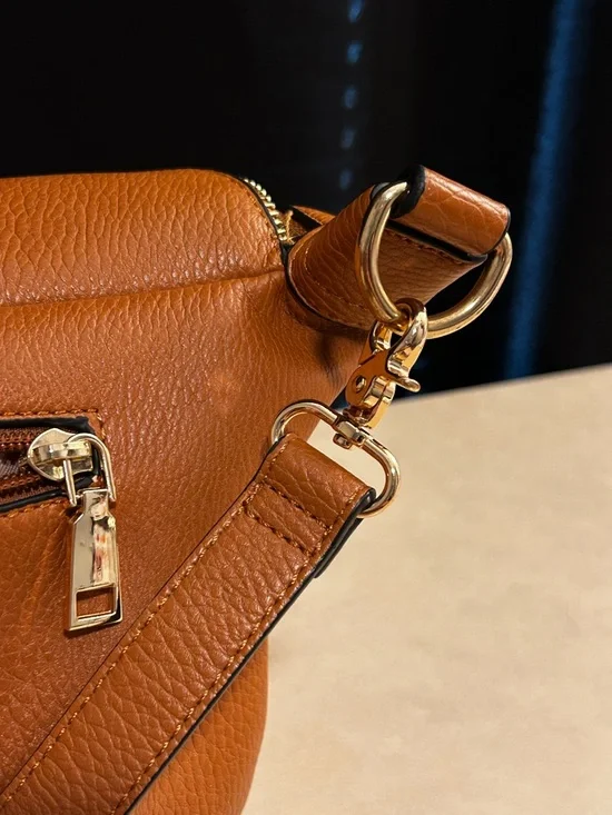 Poppy and Peonies Vegan Leather Crossbody Belt Bag - Picture 5 of 15